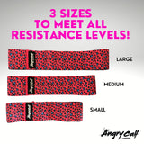 Grow the perfect booty with Angry Calf Back to Black Fabric Booty Bands for Booty Workouts Fitness Exercise Equipment Home Workout